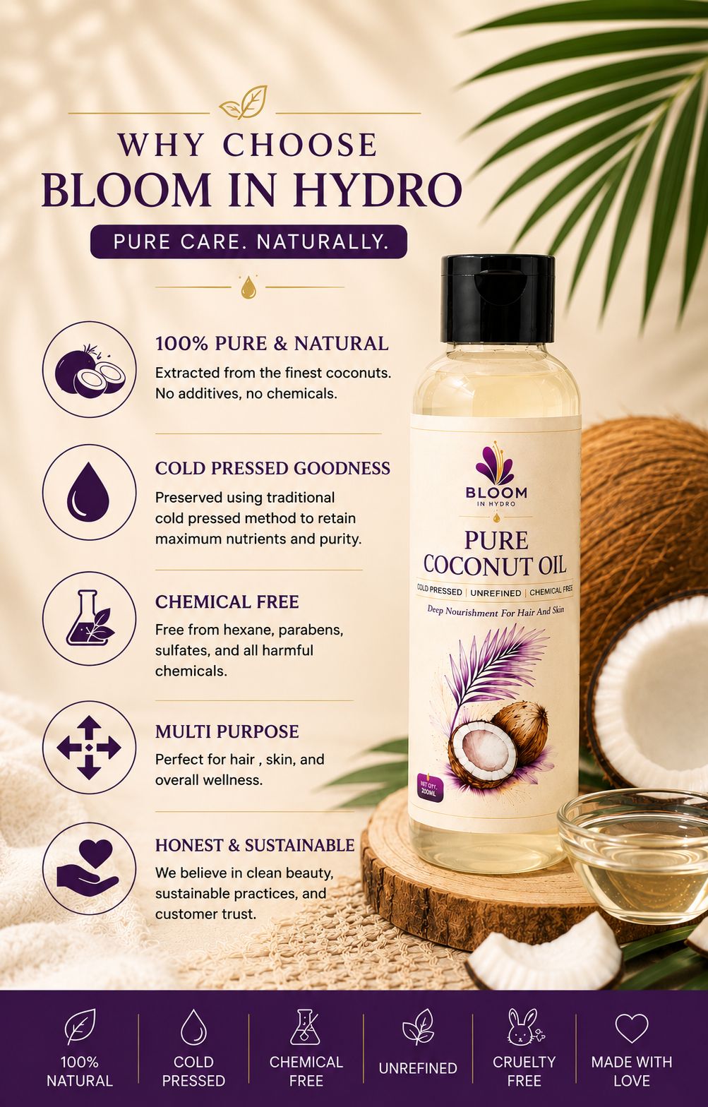 100% PURE COCONUT OIL