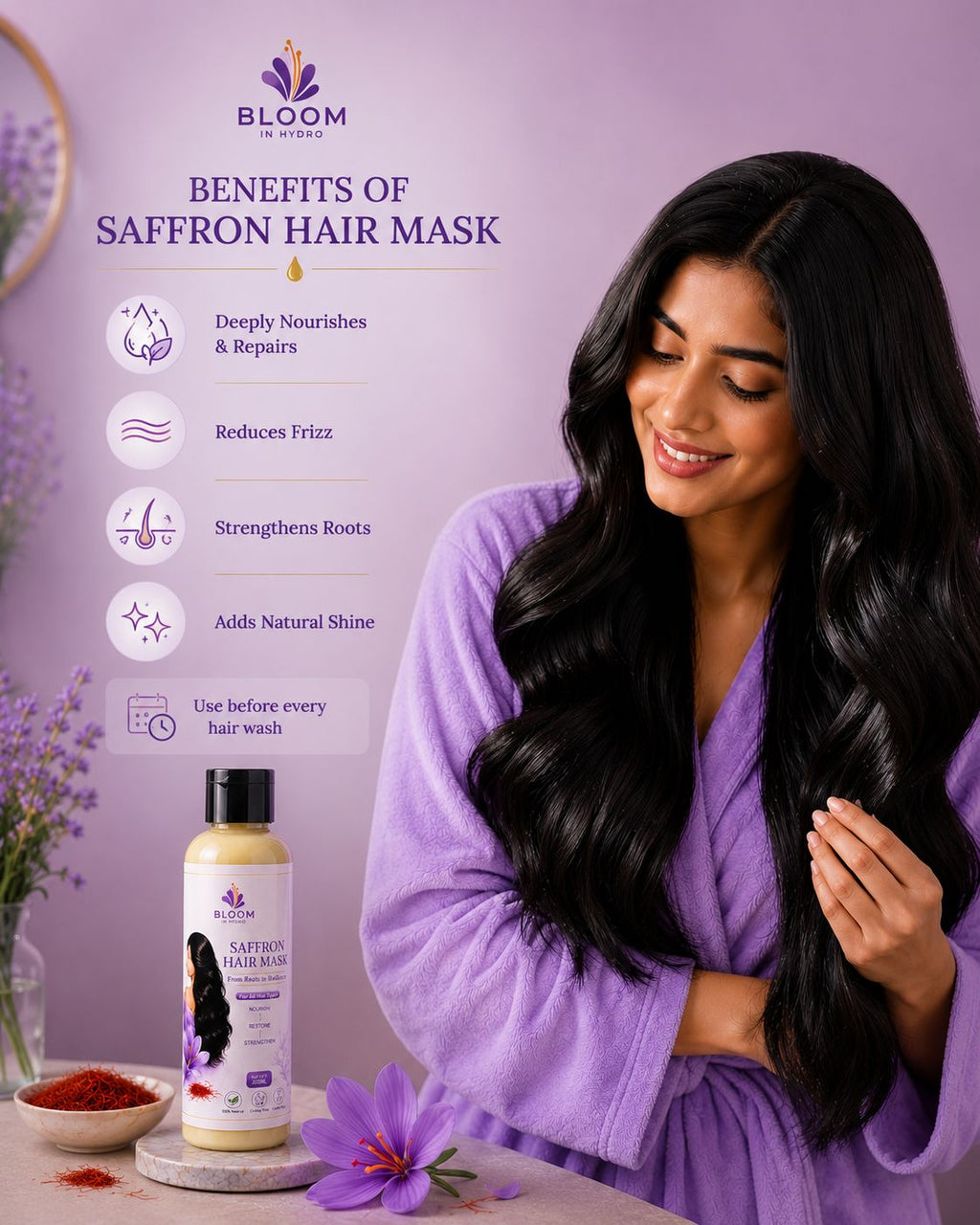 SAFFRON HAIR MASK