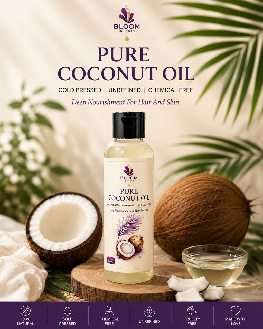 100% PURE COCONUT OIL
