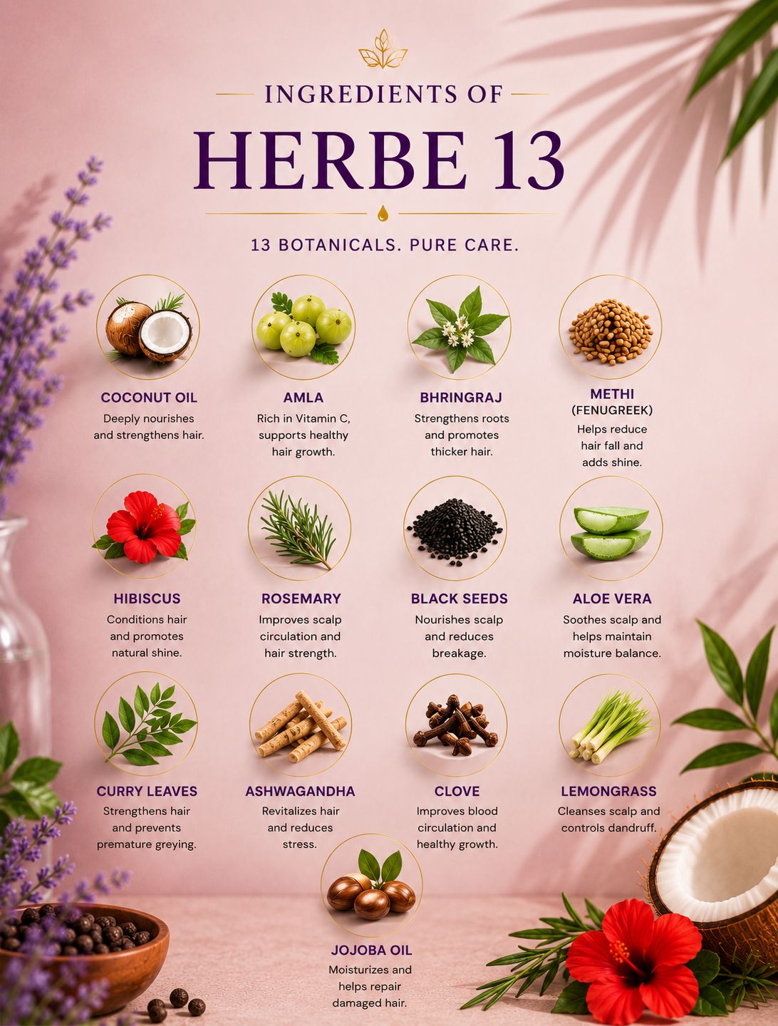 HERBE 13 – Herbal Hair Oil